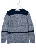 aran knit contrast jumper