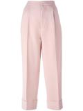 tailored cropped trousers