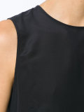 sleeveless silk blouse