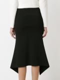 texturized knit midi skirt