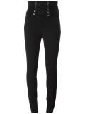 lace-up skinny trousers
