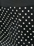 polka-dot frill hem pencil skirt