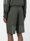 quilted knee length shorts