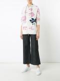 Moon Flower zipped hoodie