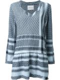 Keffiyeh jacquard V-neck dress