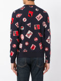 embroidered patch sweatshirt 