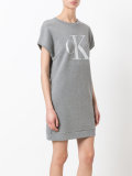 logo print sweat dress