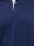 contrasting collar polo shirt