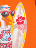 surfer duck print T-shirt 