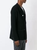 double-breasted knit coat