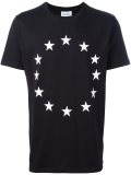 circular star print T-shirt