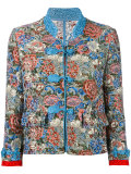 floral jacquard jacket 