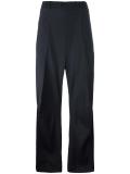 striped wide leg trousers
