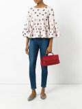 printed billowy blouse 