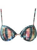 abstract print bikini top
