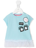 ruffled hem T-shirt 