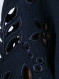 floral cut-out sleeve dress