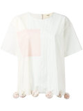 pompom hem T-shirt