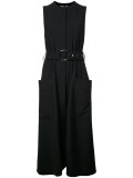 belted gilet dress