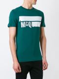 stripe logo print T-shirt