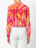 geometric print shirt