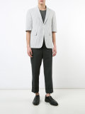 shortsleeved pinstripe blazer