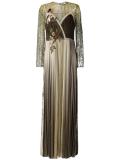 pleated skirt long dress