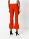 flared cropped trousers