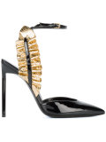 Edie ruffle ankle strap sandals