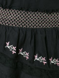 embroidered mini skirt