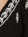 v-neck embroidered kaftan