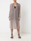 sheer shirt dress
