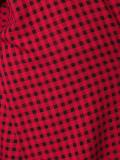 checked wrap-style shirt 