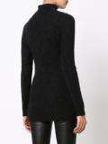 ribbed turtleneck sweater