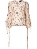 floral print blouse