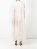 pleated tulle blazer