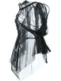 'Shortsleeve sheer zip'罩衣