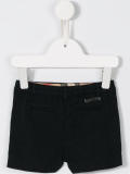 button front shorts