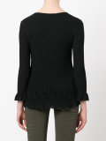 flared knit top