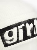 girl embroidered beanie