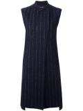 pinstripe sleeveless coat