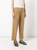 cropped wide leg trousers