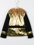 faux fur collar jacket