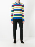 striped knitted jumper