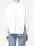 rose applique blouse