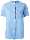 collarless shirt 