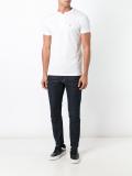 band collar polo shirt