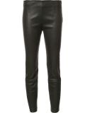 lambskin cropped trousers