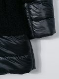 bouclé panel padded coat