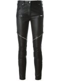 zipped biker trousers
